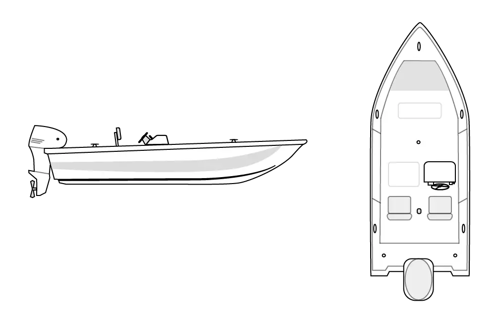 V HULL FISHING - Side Console 